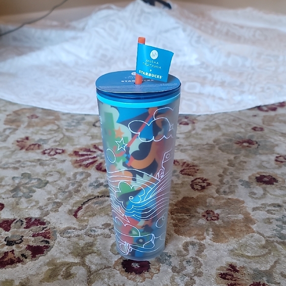 Starbucks Blue and Orange Tumbler by Misha Tyutyunik - Picture 1 of 5